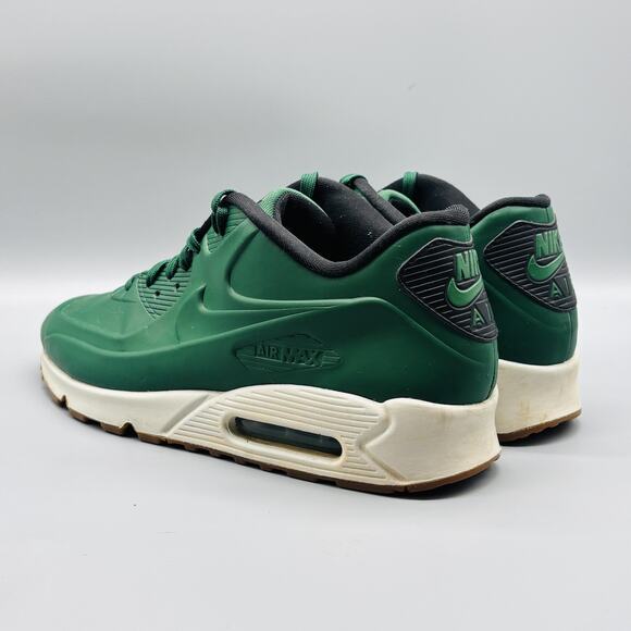 Nike Shoes Mens 11.5 Green White Air Max 90 Lace Up Running Athletic Sneakers - Picture 5 of 10